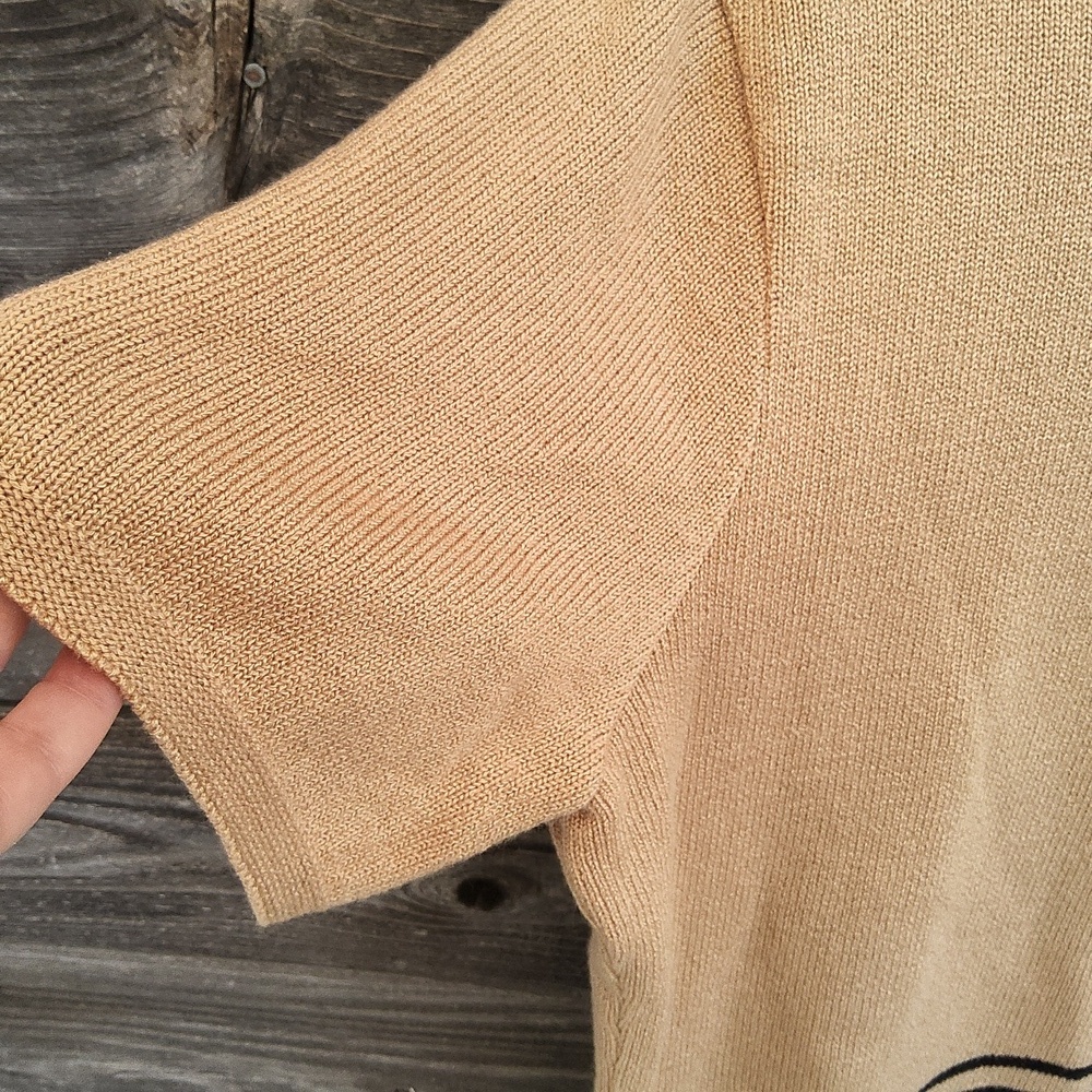 Talbots Beige Knit Sweater Size XL - Picture 5 of 8